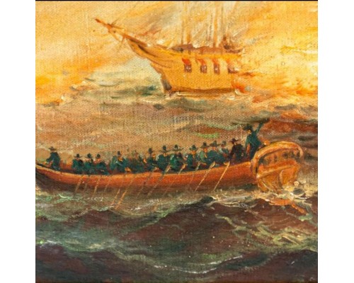Schlacht auf hoher See battle on the high seas / Битва в открытом море». Британия. Автор - Bob Sanders (1945 г.р.). Schlacht auf hoher See battle on the high seas / Битва в открытом море». Британия. Автор - Bob Sanders (1945 г.р.).