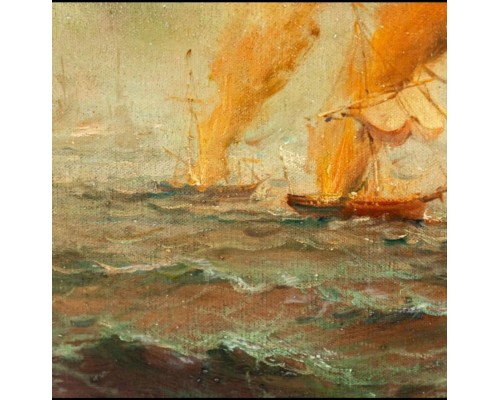 Schlacht auf hoher See battle on the high seas / Битва в открытом море». Британия. Автор - Bob Sanders (1945 г.р.). Schlacht auf hoher See battle on the high seas / Битва в открытом море». Британия. Автор - Bob Sanders (1945 г.р.).