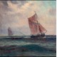 «Парусники». Бельгия, начало ХХ века. Автор - Romain Steppe (1859-1927)