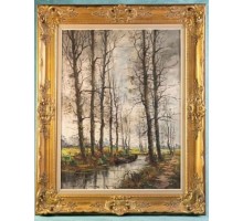 «Осенний лес». Бельгия, середина ХХ века. Автор - Jean Jacgues Foulon (1923-1980)