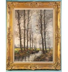 «Осенний лес». Бельгия, середина ХХ века. Автор - Jean Jacgues Foulon (1923-1980)