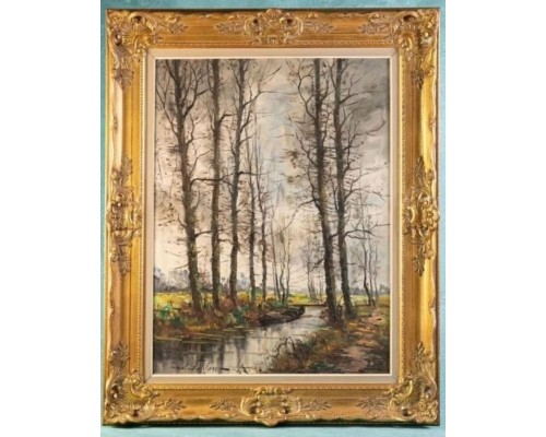 «Осенний лес». Бельгия, середина ХХ века. Автор - Jean Jacgues Foulon (1923-1980)