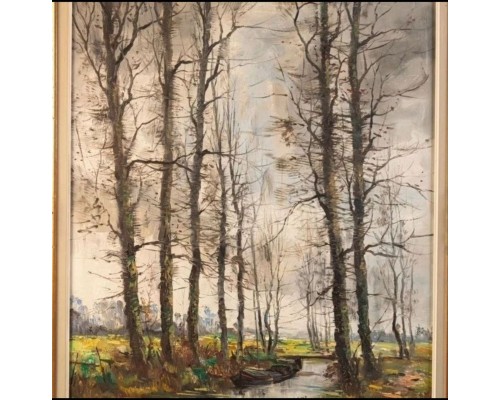 «Осенний лес». Бельгия, середина ХХ века. Автор - Jean Jacgues Foulon (1923-1980)