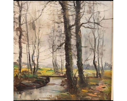 «Осенний лес». Бельгия, середина ХХ века. Автор - Jean Jacgues Foulon (1923-1980)