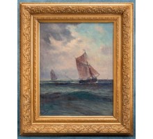 «Парусники». Бельгия, начало ХХ века. Автор - Romain Steppe (1859-1927)