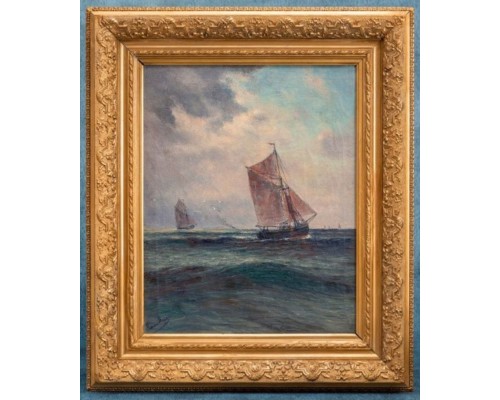 «Парусники». Бельгия, начало ХХ века. Автор - Romain Steppe (1859-1927) «Парусники». Бельгия, начало ХХ века. Автор - Romain Steppe (1859-1927)