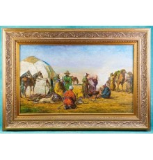 Картина из серии «Быт казахов ХІХ - начала ХХ веков»