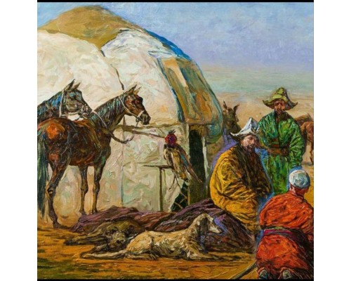 Картина из серии «Быт казахов ХІХ - начала ХХ веков» Картина из серии «Быт казахов ХІХ - начала ХХ веков»