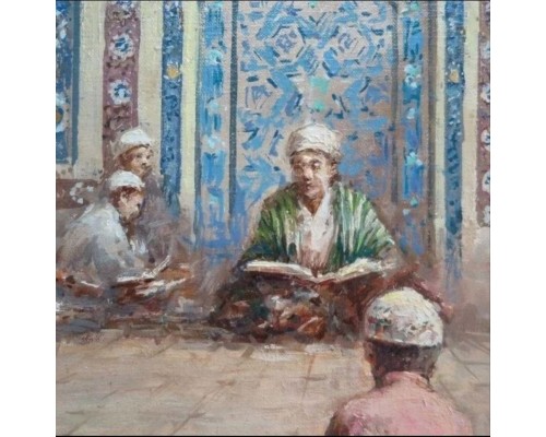 «Медресе. Чтение Корана». Автор - Михаил Краев. «Медресе. Чтение Корана». Автор - Михаил Краев.