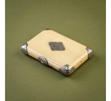 Изысканная визитница из слоновой кости Франция. XIX век