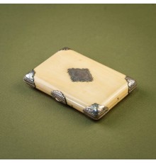 Изысканная визитница из слоновой кости Франция. XIX век